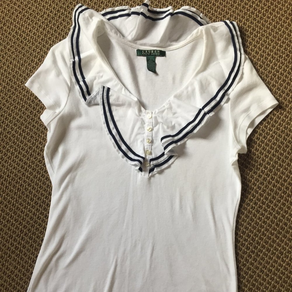 Ralph lauren ruffle top